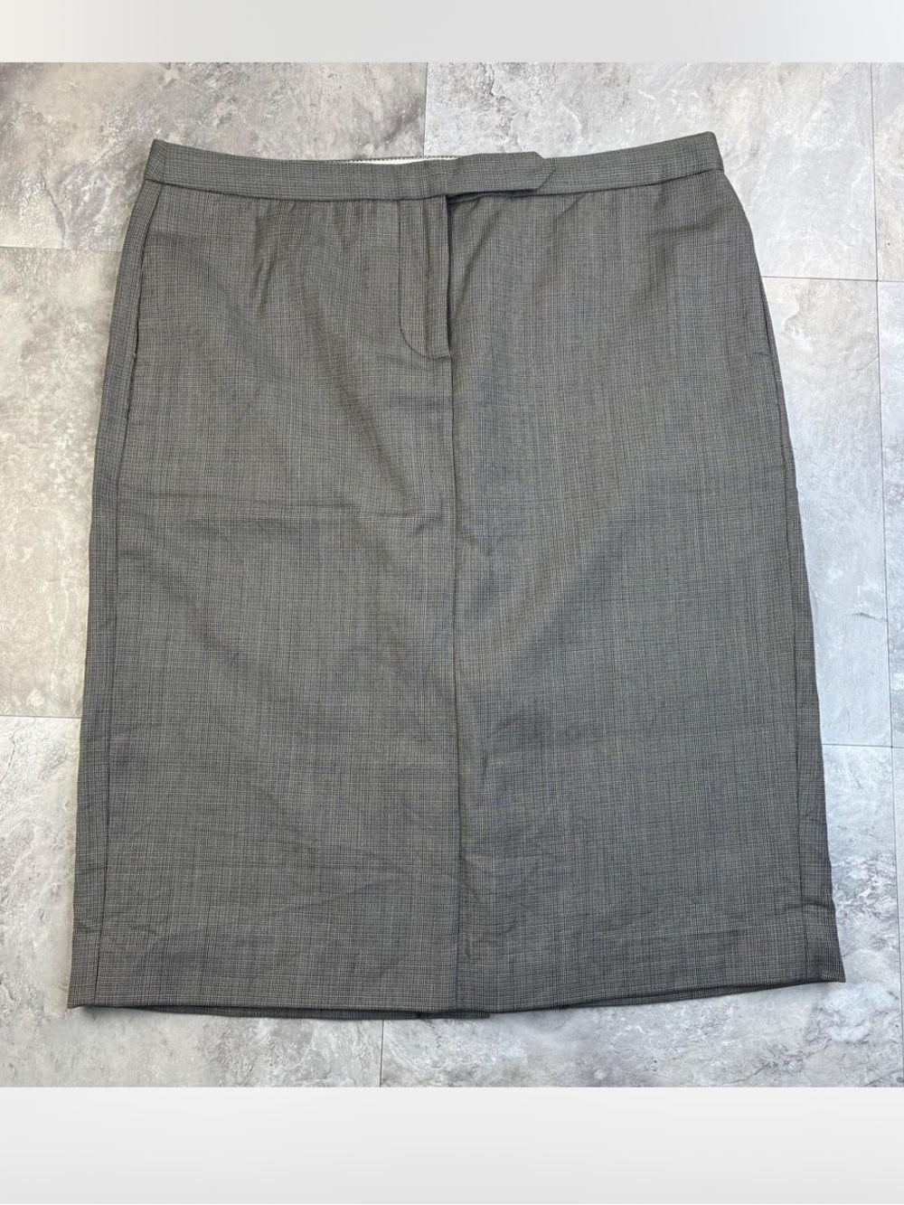J. Crew sz 4 wool cashmere blend gray skirt classic preppy quiet luxury academia